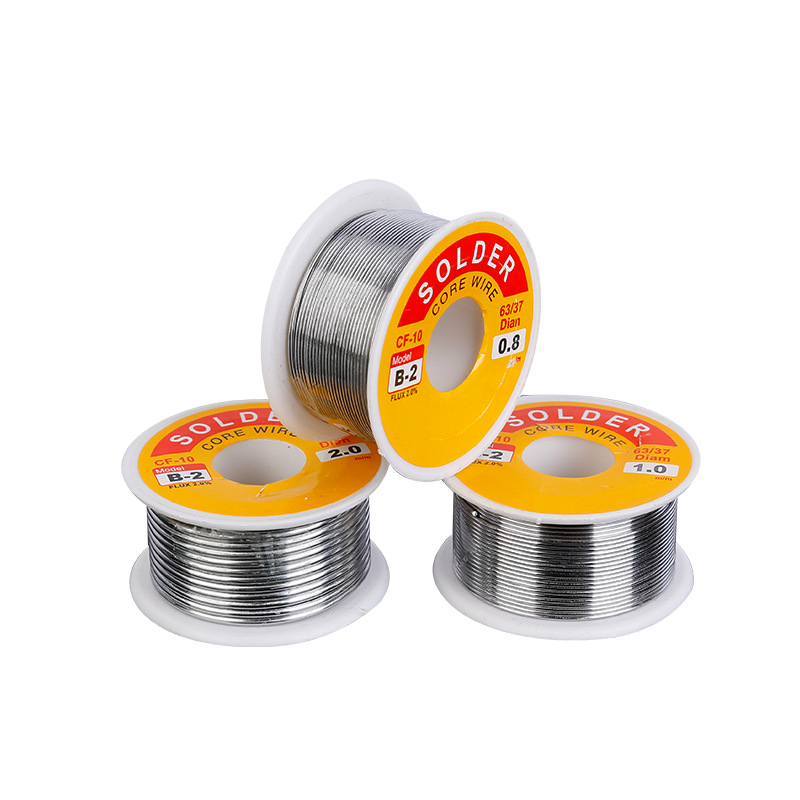 63/37 Rosin Core Solder Tin Lead Flux 2% Soldering Iron Wire 0.5-2.0mm 50/100g 