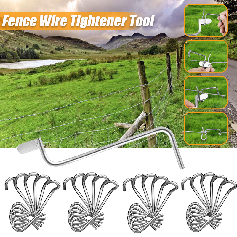 Fence Wire Tightener Tool Reusable Tighteners For Repair Loose Sagging  Strands Barbed Steel Wire Fence Twisting Tool W/handle - Combination -  AliExpress