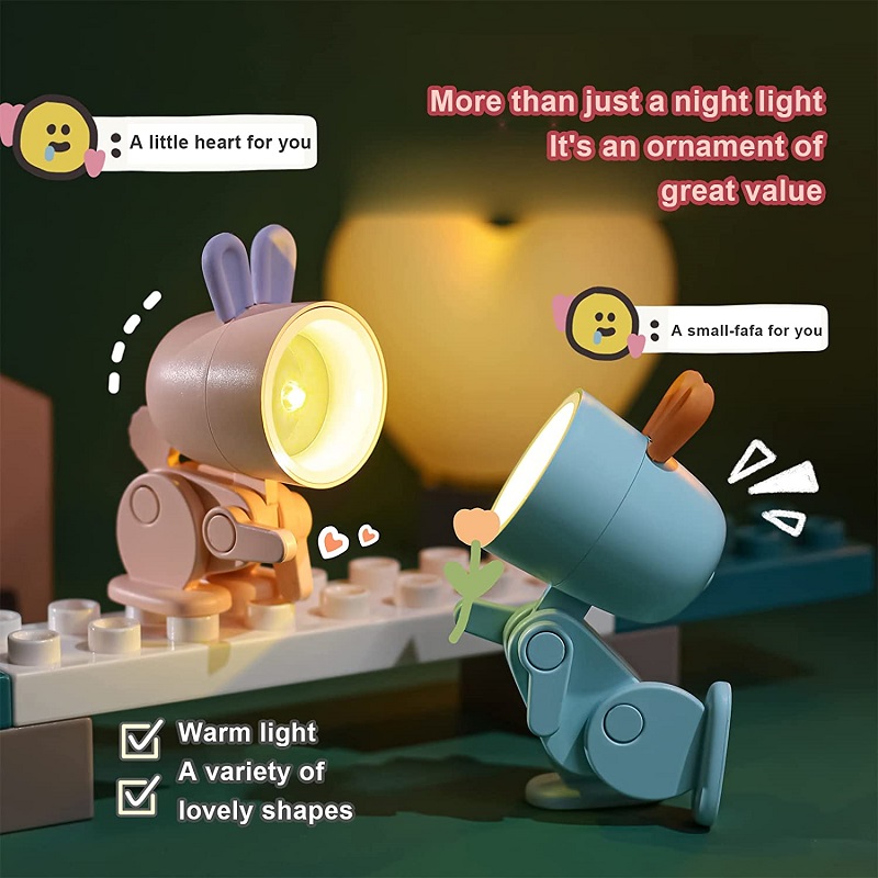 Tanio Składana lampka nocna LED z uszami zwierząt - pies, jeleń, d… sklep