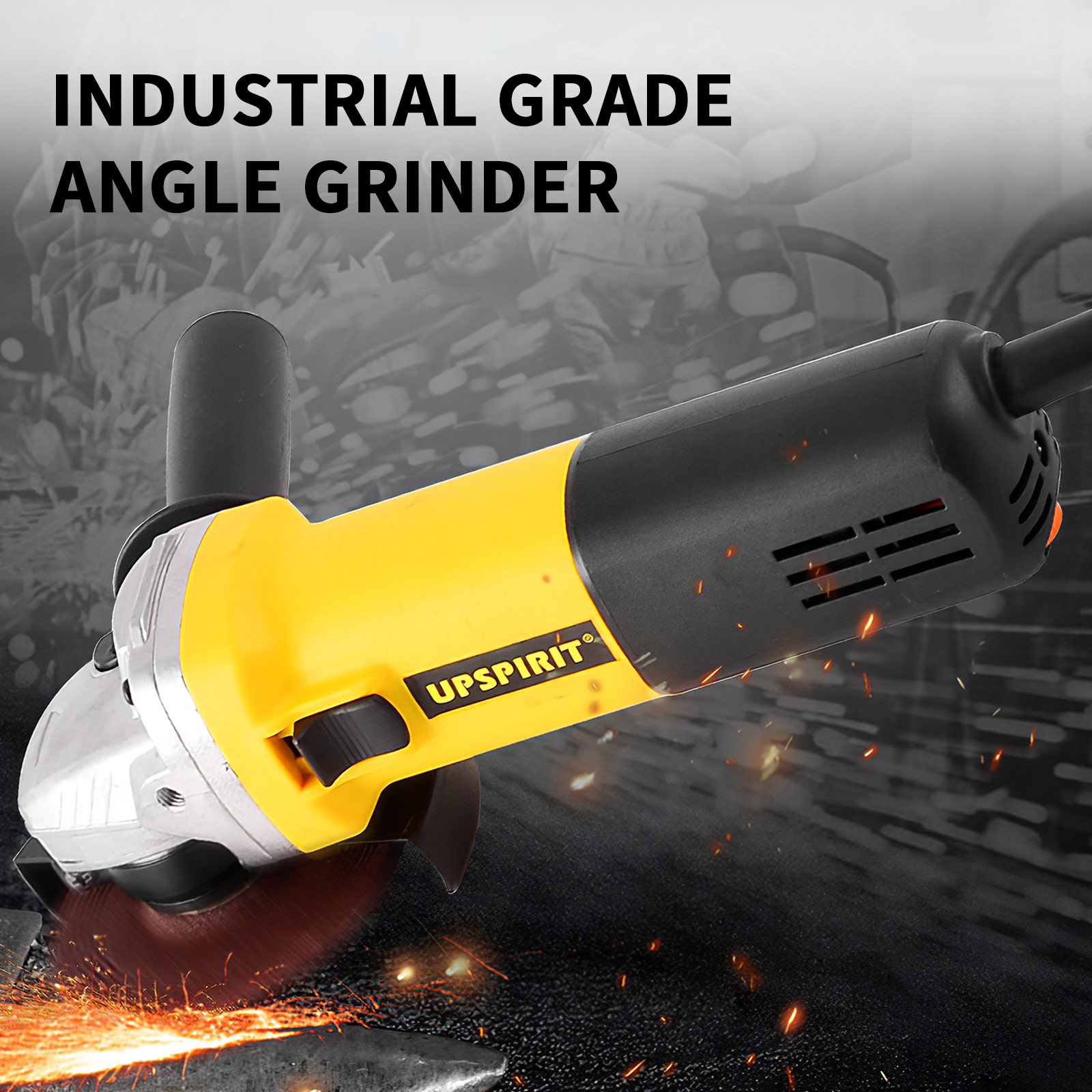 Electric Angle Grinder 13000 RPM Variable Speed 880W Copper Motor Grinding  machine Material Removal Cut-Off